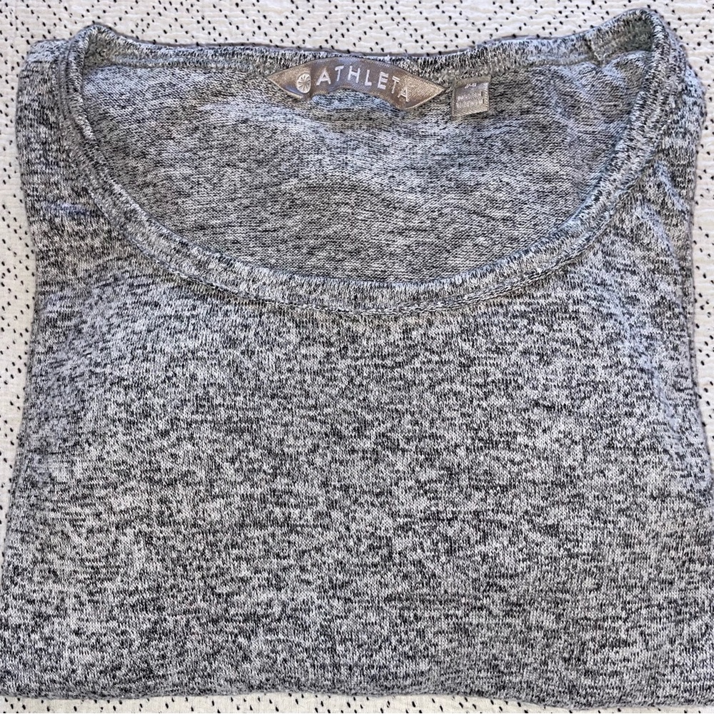 Athleta Heathered Gray Pullover M